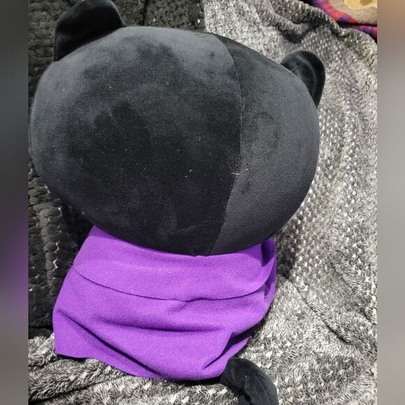 Mimicoco Vampire Smokey Black Cat Weighted Plush 12" - Picture 4 of 6